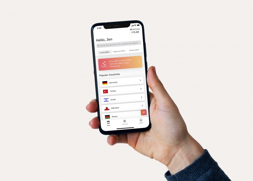 Airalo: la prima app di eSIM al mondo conquista oltre 10 milioni di utenti