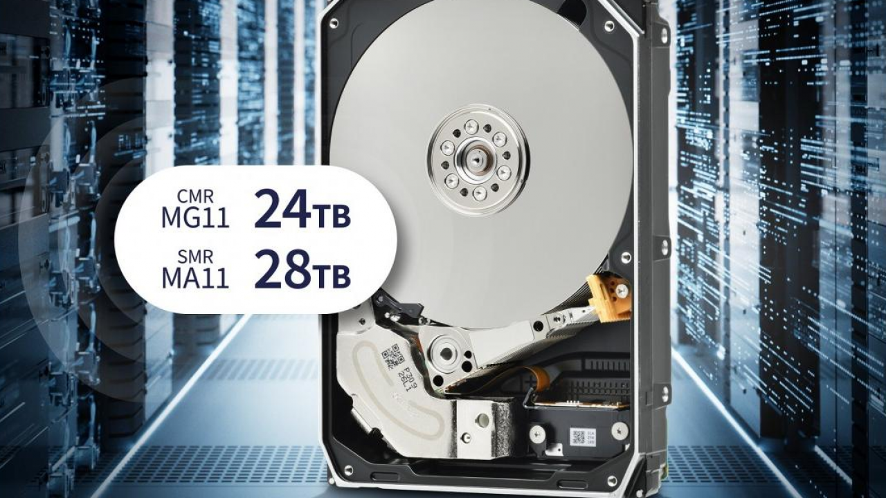 Toshiba presenta gli hard disk classe Enterprise CMR da 24TB e SMR da 28TB