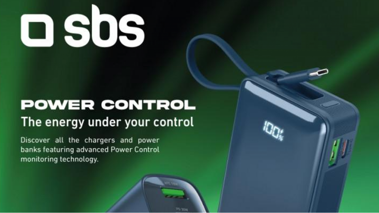 SBS POWER CONTROL: la nuova gamma di caricabatterie e power bank