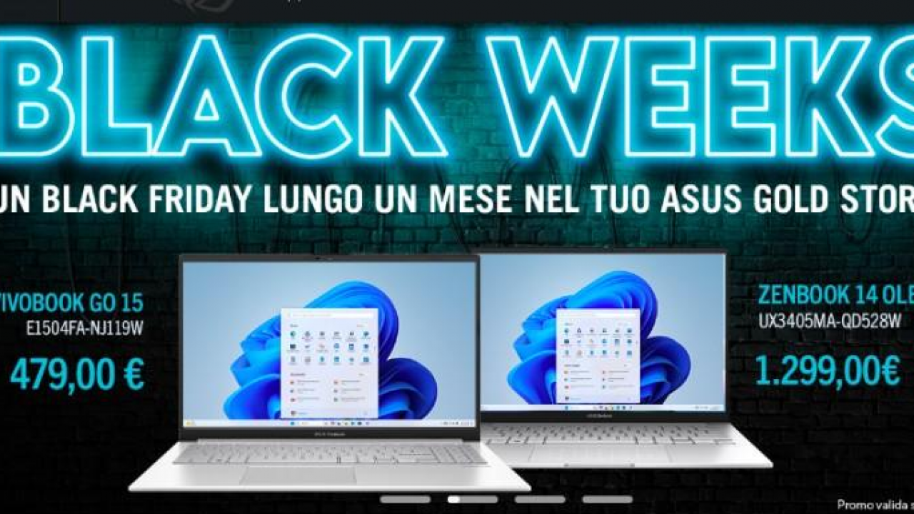 La Black Week di ASUS è iniziata!